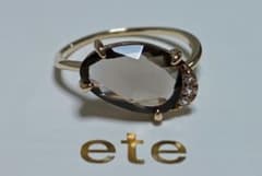 値下げ中！】ete K10 スモーキークォーツ リング 11号 エテ【セール 
