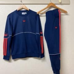adidas アディダス　スウェット　セットアップ　トレイフォル刺繍のサムネイル