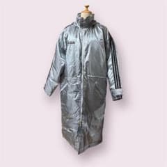adidas アディダス ベンチコート ロング L シルバーのサムネイル