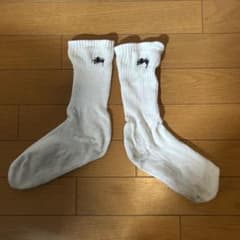 【STUSSY】ステゥーシー ソックス 靴下 ロゴ入り　25-28cm 汚れ品のサムネイル