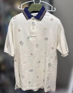 GUCCI シンボルズ エンブロイダリー付き コットン ポロシャツ S - メルカリ