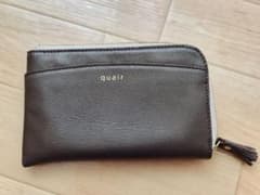 quair レザー L字ファスナー財布 ダークブラウンのサムネイル