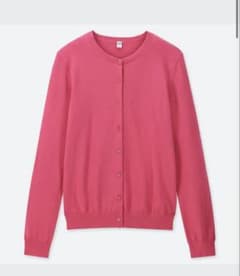 UVカットスーピマコットンクルーネックカーディガン（長袖着る日焼け止め カーデのサムネイル