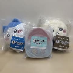 ちいかわ エニタイムくじ ぬいぐるみ ポーチ 3点セットのサムネイル