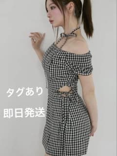 andmary Becky check mini dress - メルカリ