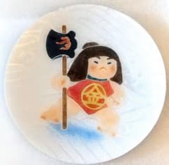 七宝焼　金太郎　飾皿　こどもの日　男の子　お祝い　ANDOのサムネイル