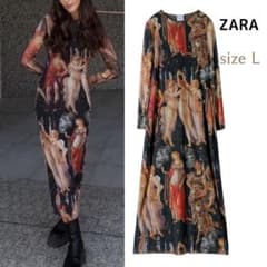 ZARA／ボッティチェリ パワーネットロングワンピース ミカエル チュール ZARA／ボッティチェリ パワーネットロングワンピース ミカエル
