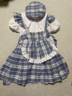 チェック柄メイド服 コスプレ衣装セットのサムネイル