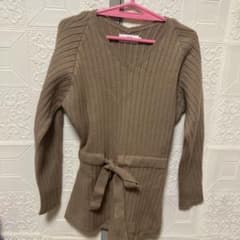 AZUL by MOUSSY ベージュ Vネック セーター S2枚セットのサムネイル