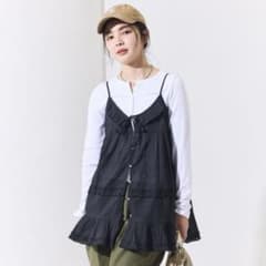 FREAK'S STORE インドボイル　フリル　キャミチュニックのサムネイル