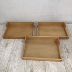 アルダー アメニティボックス 木製トレイ 3個セット ホテル 旅館
