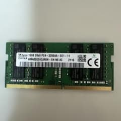 SK hynix 16GB PC4-3200AAノートPC用動作確認済みです。 - メルカリ