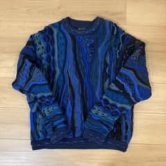 COOGI クージー　3Dニットセーター　立体　総柄　編み込みのサムネイル