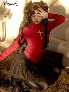 NIKNOCK fate fgo 遠坂凛 日常服 コスプレ衣装 ウィッグ追加可 - メルカリ