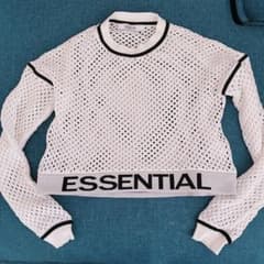 ESSENTIAL メッシュ クロップドトップスのサムネイル