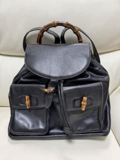 GUCCI リュック レザー 黒のサムネイル