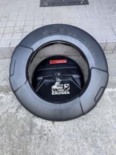 トヨタ FJクルーザー 純正 スペアタイヤカバー JAOSステッカー付中古 