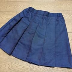 未使用グローバルワーク　ネイビー プリーツスカート インナーパンツ付き