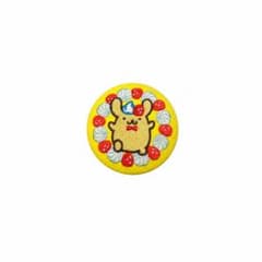 サンリオキャラクターズ ポムポムプリン 刺繍缶バッジのサムネイル