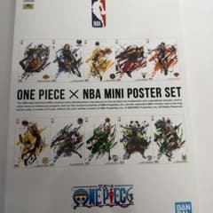 新品未開封】ONE PIECE × NBA ミニポスターセット 全10種 - メルカリ