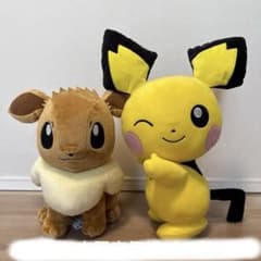 포켓몬 호페 피챠챠나 피츄 엄마도 푹푹 봉제인형 이브이