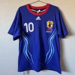Vintage Adidas Japan National Football Team T-shirt, #10, Size L, Reversible