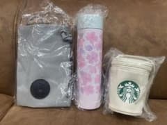 スターバックス ステンレスボトル桜デザイン 350ml サコッシュ&カップポーチのサムネイル