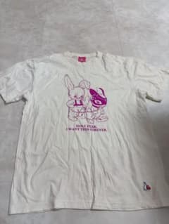 FR2梅】HOLY FXXK ウサギグラフィック Tシャツ F 白 ピンク - メルカリ