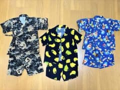 ベビー服 男の子 夏服 甚平 アロハ セットアップ 90 100 アンパンマンのサムネイル