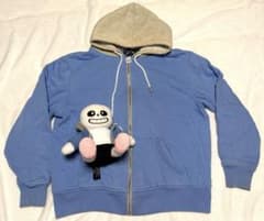 【 UNDERTALE 】 サンズパーカー(L)＆ぬいぐるみセットのサムネイル