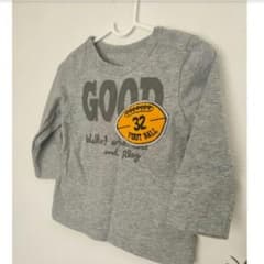 長袖Tシャツ グレー フットボールワッペンのサムネイル