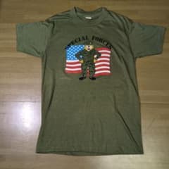 80s SCREEN STARS Special Forces Tシャツ 白タグのサムネイル