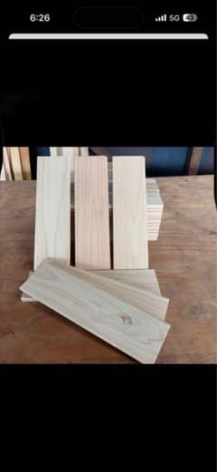 【専用】端材　桧本実加工板 無塗装 上小節 12×90×330 120枚/梱包のサムネイル