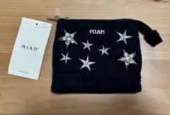 MIAN(ミアン)星柄刺繍 ビジュー付き ティッシュポーチのサムネイル