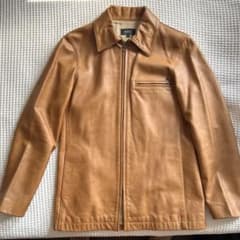 フランス製 90年代 APC レザー ライダース ジャケット ブラウン - メルカリ