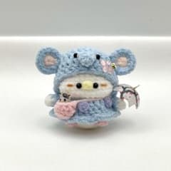 E*様 【同じデザイン再販なし】あみぐるみ　ぬいぐるみ　編み物　あひる 梅雨限定デザイン再販無し同じ傘残り一点】あみぐるみ ぬいぐるみ