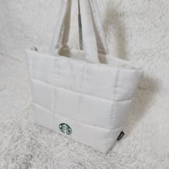 【美品】スターバックス 福袋 2023 限定 キルティングトートバッグ 白
