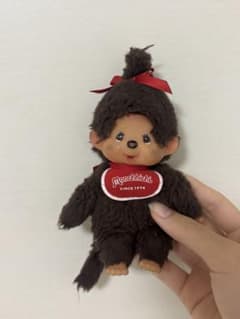 Monchhichi ぬいぐるみ マスコット 赤リボンのサムネイル