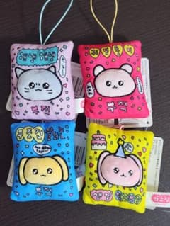 チェゴシム お守りカード風 ぷっくりマスコット 4点セット