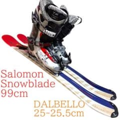 メンズショートスキーセット ファンスキー Salomon 25-25.5cm - メルカリ