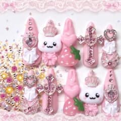 ♡ネイルチップ 現品 量産型 地雷 平成女児♡のサムネイル