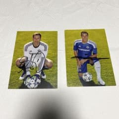 チェルシーFC 直筆サイン入りオートグラフ カード 2枚セット - メルカリ