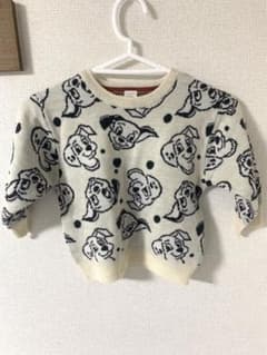 本日削除　バースデイ　フタフタ 101匹わんちゃん　ニット　100cmのサムネイル