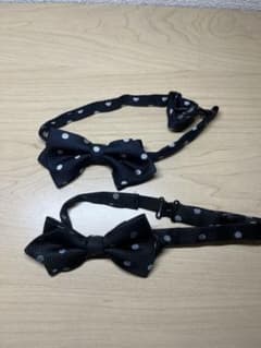 COMME CA ISM ドット柄 蝶ネクタイ 2個セット