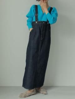 新品　EDWIN×ETRETOKYO COREデニムハイライズサススカートのサムネイル