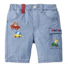 新品未使用 MIKI HOUSE ワッペン付6分丈パンツ 90cm - メルカリ