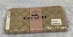 COACH 長財布 ベージュ/ピンクのサムネイル