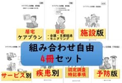 （4冊セット）ケアプラン文例【組み合わせ自由】のサムネイル