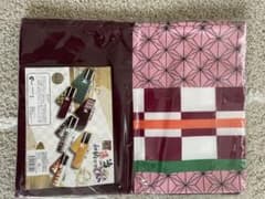 鬼退治シリーズ和柄マフラーの麻の葉模様のサムネイル
