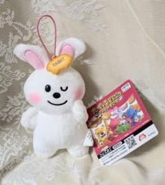 たべっこどうぶつTHE MOVIEラバー付きマスコット②　ウサギ
